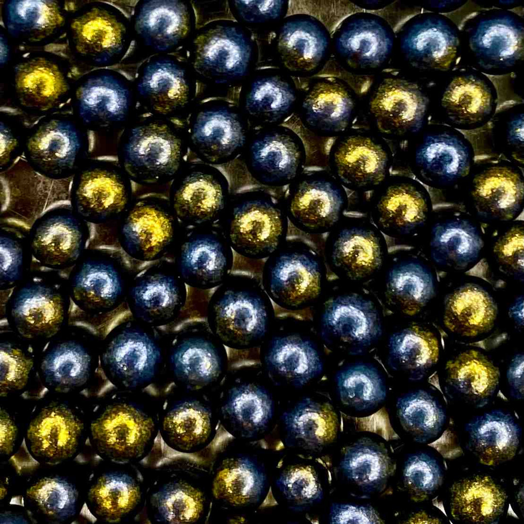 Ombre Pearls — Black & Gold