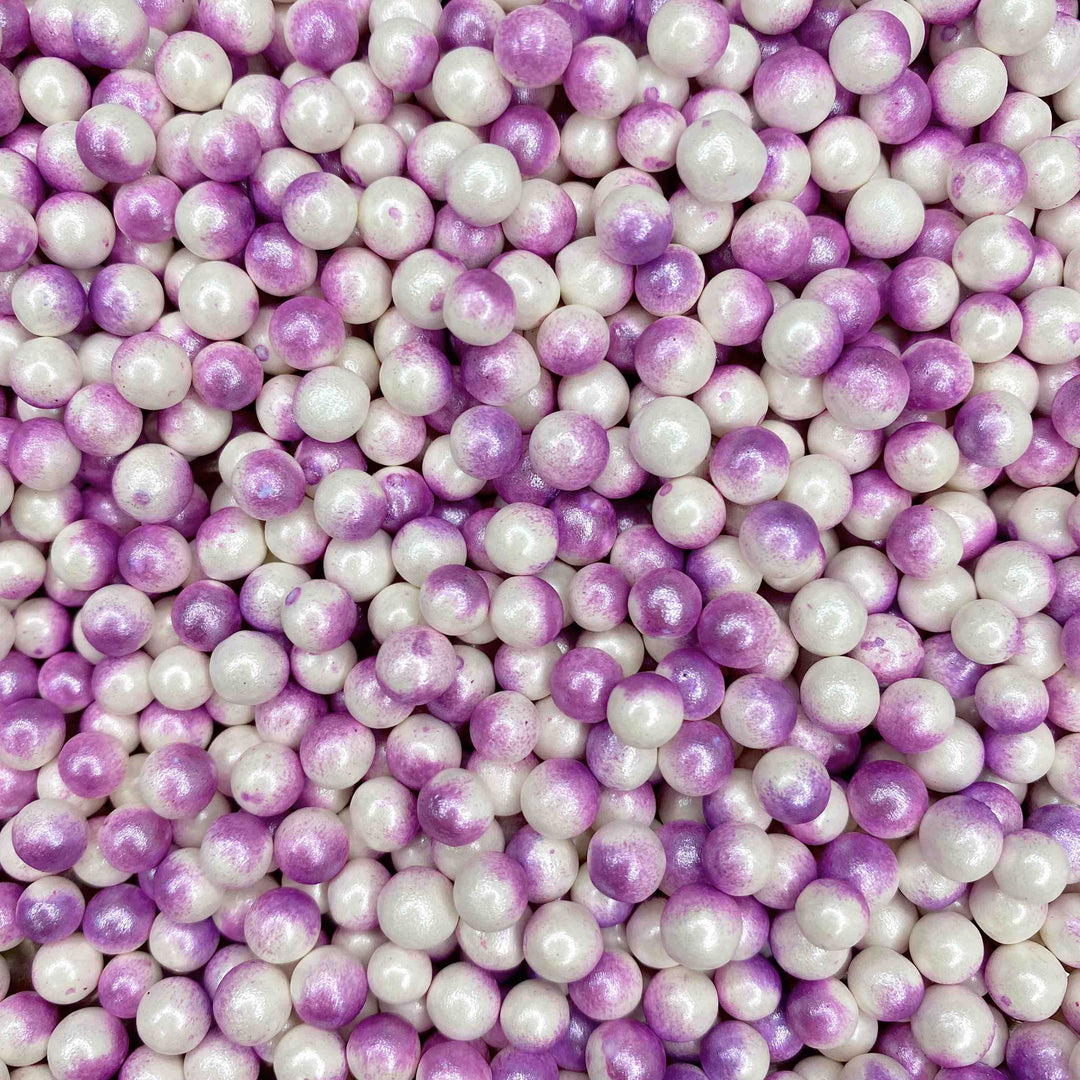 Ombre Pearls — Purple & White