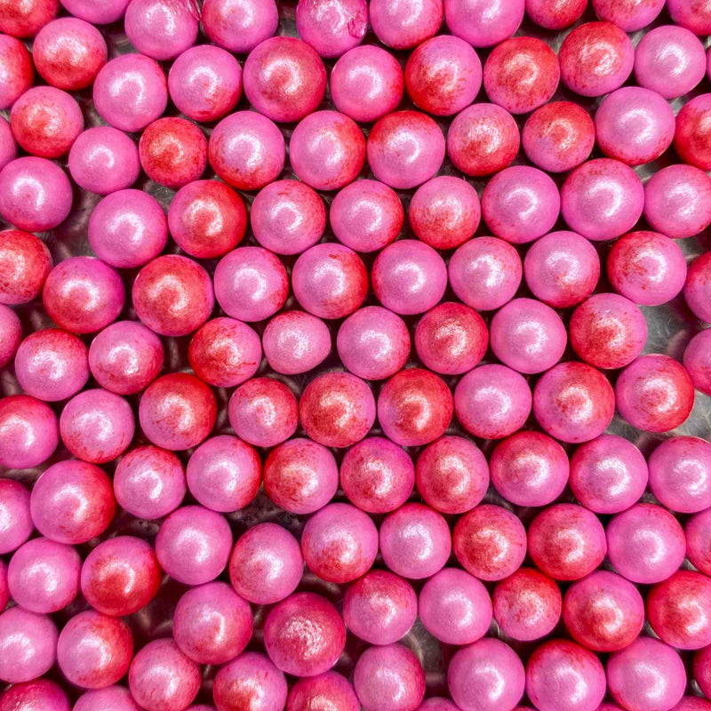 Ombre Pearls — Red & Pink